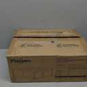 ZEEBABA 6959in Baby Playpen, Large Playpen for Babies and Toddlers, Transparent Mesh, No-Tool Installation, Gray with Door, Sturdy Steel Frame, Separates Baby from Pets