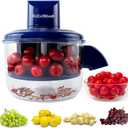 Grape peeling machine, Rechargeable Electric Peeler Machine, Fruit Peeling Tool for Small Fruits Fast Skin Remover for Grapes, Cherry, and other small Fruits, Portable Peeler