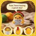 5 x Positive Crochet Taco Birthday Gifts for Women Men Handmade Mini Taco Emotional Inspirational Support Taco Valentines Gifts for Him Her Christmas Stocking Stuffers Pick Me Up Gift for Women