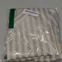 jinchan Striped Linen Kitchen Curtains 30 Inches Tier Curtains Farmhouse Modern Cafe Style Small Window Treatments Airy Light Filtering Rod Pocket for Living Room Bathroom 2 Panels Taupe Grey