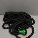 Flexi Hose Expandable Garden Hose with 8 Function Nozzle, 100FT - Lightweight Retractable Garden Hose, Water Hose - No-Kink Flexibility, 3/4 Inch Solid Brass Fittings and Double Latex Core (Black)