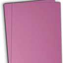 Hamilco Colored Cardstock Scrapbook Paper 8.5" x 11" Magenta Violet Color Card Stock Paper 50 Pack