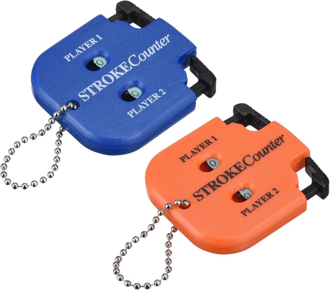 Golf Score Indicator, Stroke Counter Clicker Portable Handy Count Shot Keeper with Key Chain for Golfer Training