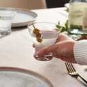 GLING Martini Glasses, 8 oz.,Stemless, Set of 4, Cocktail Glasses for Liquor, whisky, Margarita, Great for Parties, Weddings and All Occasions, Bar, Gift, Crystal Clear Glassware