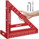 8.5 Inch Large Carpenter Square – Multi-Angle Measuring and Marking & Creating Spacing Marks,15-90 Degrees Angle Marking Square,Marking Gauge
