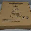 Cupcake Stand, 4-Tier Round Acrylic Cupcake Display Stand Dessert Tower Pastry Stand for Wedding Birthday Theme Party- 15.7 Inches (Transparent)