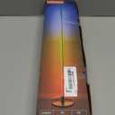 luckystyle Smart RGB+IC Corner Floor Lamp,Bright LED Tall Modern Floor Lamp with APP and Remote,Ambient Lighting Color Changing Standing Lamps with Music Mode and Timing for Living Room,Bedroom,Party (Black)