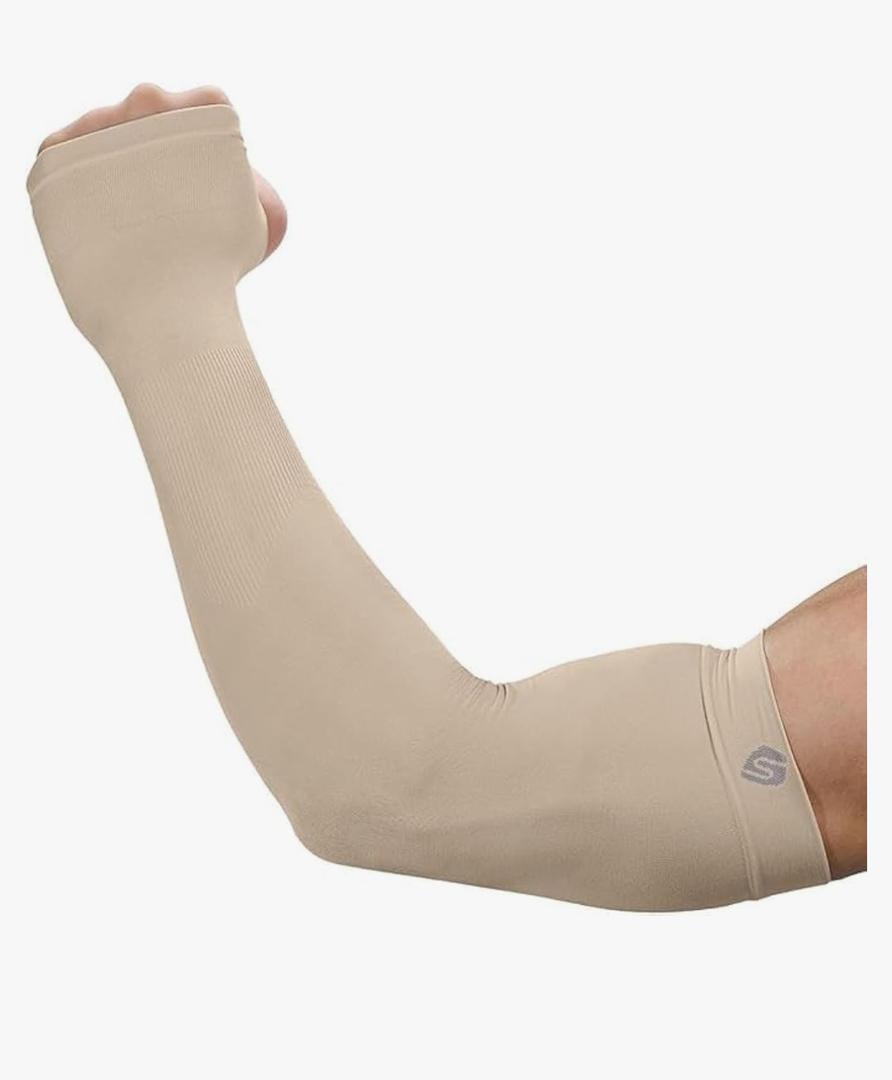 Arm Sleeves for Men Women UV Sun Protection Compression Arm Warmer Tattoo Cover Up, Sports Golf Cooling Sleeves