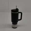 Stanley Quencher H2.0 Tumbler with Handle and Straw 40 oz, Flowstate 3-Position Lid, Cup Holder Compatible for Travel, Insulated Stainless Steel Cup, BPA-Free, Black 2.0 (40 Ounces, Black 2.0)