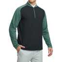 Rouen Sweatshirts for Men Moisture Wicking Sports Casual Comfortable Golf Quarter Zip Pullover Men Sweatshirts Black, 3XL