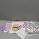 Wavwavw 30 Pcs DIY Graduation Cap Decorations Kit Grad Hats Decor Included 3D Artificial Butterfly Bow Glitter Paper Plush Alphabet Letter Stickers for 2026 DIY Grad Cap Decorations(Purple)