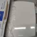 Mayfair Cassel slow close toilet seat, easy clean non-slip premium wood seat, install, made in USA, elongated, white