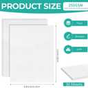 VOKOY 30 Sheets Linen Textured Paper, 8 1/2 x 11" Blank White Printer Paper for Invitation Cards Making Office Printing Crafting Scrapbook DIY Projects, 92 lb Cover, 8.5 x 11 inches / 21.6 x 28 cm