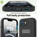 LOVE 3000 Designed for iPhone 16e/17e Case, Premium Silicone with [Soft Anti-Scratch Microfiber Lining] Shockproof Protective Phone Case for Men Women Girls 6.1", Black