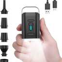 Mini Air Pump for Inflatables Portable, Electric Type-C Rechargeable Quickly Inflate Deflate for Pool Floats Air Mattress Swimming Ring Vacuum Storage Bags