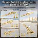 WinGift 200+ Pcs Military Weapon Pack Accessories Toys Kits,STEM Military Soldier Style Weapon Sets,Swat Team Building Block Toys,Army Equipment Gear Sets,Christmas Birthday Gift for Boys,Teens,Adults