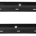 30" Heavy Duty Spring Loaded Black Mud Flap Hangers for Semi Trucks All in One Kit - Straight - Bolt Spacing: 1-1/8" - Kit Contains All Hardware for mounting Flaps - 1 Pair (2 PCS)