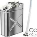 5 Gallon Stainless Steel Water Container for Camping, Leak Proof Stainless Camping Water Can with Filtering Water Guide Pipe/Pressure Relief Valve, Portable Water Tank Jug for Emergency Storage