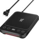 Sourdough Starter Warmer Heating Mat with Precise 1F Thermostat Control (70-100F), Auto Warming On/Off, 12-Hour Timer, Perfect for Home Baking (US 110v Plug)(Black)