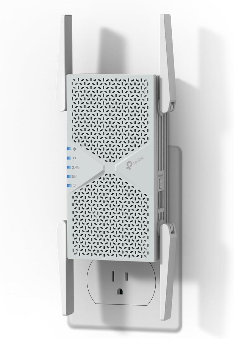TP-Link BE6300 Wi-Fi 7 Range Extender RE403BE w/ 2.5G Port | 6.3 Gbps Dual-Band Wireless Repeater | Internet Signal Booster for Home | Up to 2800 sq.ft, 64 Devices | MLO, EasyMesh | No 6 GHz Band