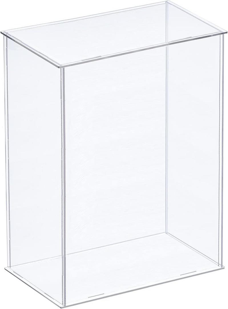 MECCANIXITY Acrylic Display Case Plastic Box Clear Assemble Dustproof Showcase 8.3x4.3x10 Inch for Collectibles Items