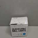 Solar Floating Pool Lights - 14" Inflatable Warm White LED Pool Lights That Float, Waterproof Light Balls - 2 Pack