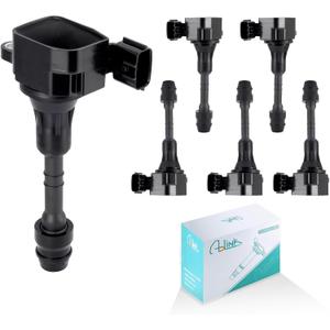 6PCS UF349 Ignition Coil Pack For Infiniti I35 QX4 (3.5L 4.0L) For Nissan NV1500 NV3500 2012-2019,NV2500 2012-2020,Suzuki Equator 2009-2012 3.5L 4.0L V6 C1406 50075 5C1403 CFU349