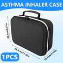 Nebulizer Bag for Smart Nebulizer,Portable Hard Case,Desktop Inhaler Nebulizer for Home Travel Use, Medicine Storage Bag for Inhaler Spacer, Masks, Asthma Accessories for Kids and Adults,Black