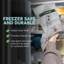 Matter Compostable Gallon Freezer Bags for Food Storage, Eco-Friendly, Resealable, Food Storage Bags, 30 Count