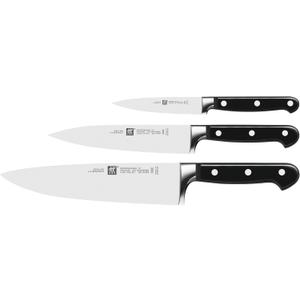 Professional S Zwilling J.A Henckels 3 Piece Knives Set, Black/Stainless Steel (35602-000-0)