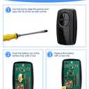 380UT Chamberlain klik5u-bk2 klik3u-bk Garage Door Opener Remote Clicker, 375UT Universal Garage Door Remote for Lift Master Craftsman Genie, Dip Switch (Black 2PC)