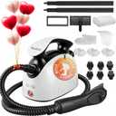 Steam Cleaner with 21 Specialized Attachments, 1.08-Liter Water Tank, 248F High-Temperature Steam, Suitable for Floors, Tiles, Carpet, and Kitchen Surfaces, Enables Chemical-Free Cleaning