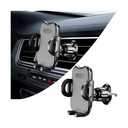 Mandark Car Phone Holder, Hands Free Vehicle Air Vent Cellphone Mount, Stable Automotive Smartphones Cradle Accessories with Metal Hook Clip, Universal for SUV, Sedan, Truck (Carbon Fiber)