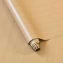 Large Size Wood Grain Contact Paper for Cabinets Drawers Light Brown/Yellow Wood Textured Peel and Stick Wallpaper Waterproof Self Adhesive Countertop Covering 31.5"x158" Wood Vinyl Wrap Wall Paper