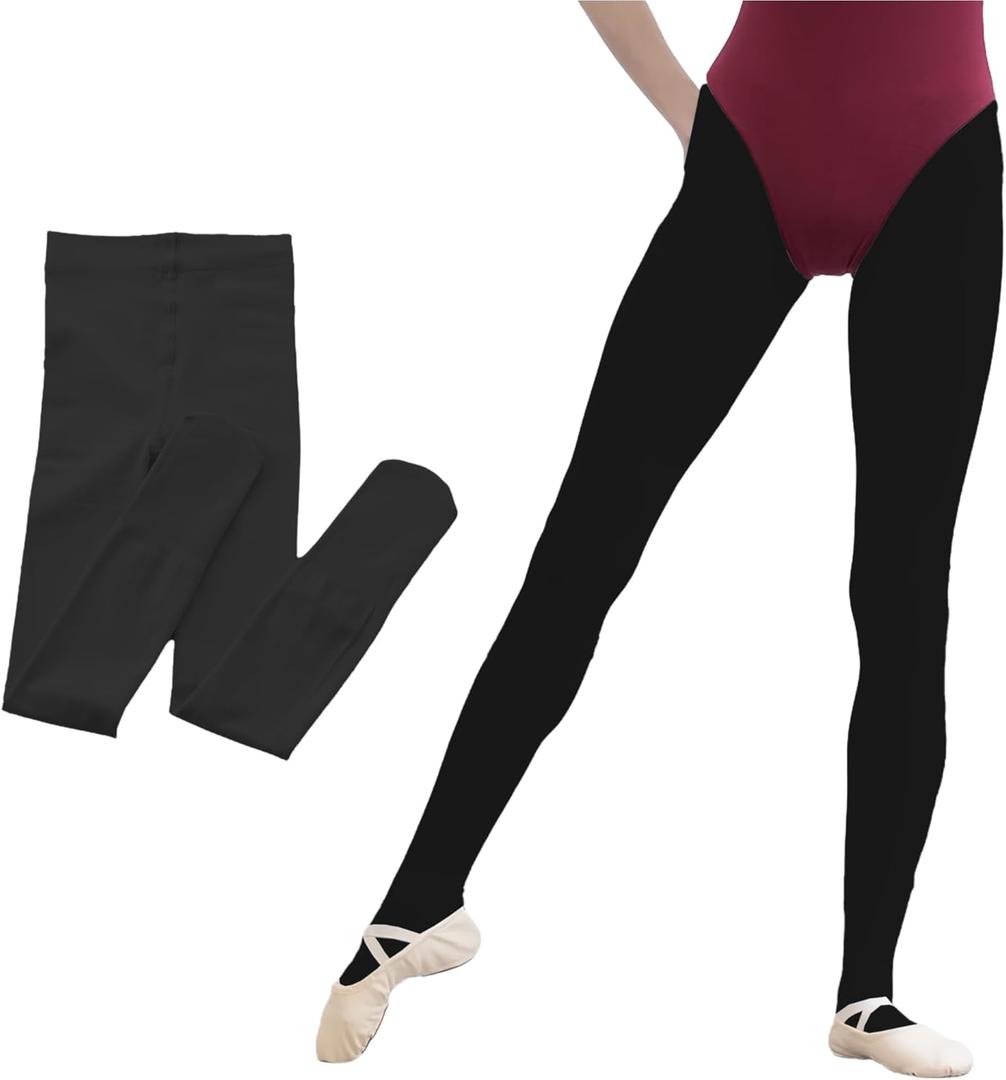 Carnavalife Pantyhose for Girls in Colors and Sizes, Stretchy, Soft and Comfortable, Ideal for School, Events (Black, S)