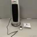 Comfort Zone Ceramic Tower Space Heater, 1500W Portable Electric Heater with 80 Oscillation, Digital Controls & Remote, Tip-Over & Overheat Protection, Indoor Heater for Home, Office & Bedroom