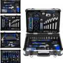 Prostormer Home Tool Kit, 259-Piece Household Hand Tool Set with Heavy Duty Aluminium Tool Box, Basic Toolkit for Home, RV, Car, Workshop and More
