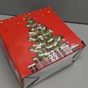 DYLIVeS Christmas Party Supplies, Christmas Poinsettia Flower Disposable Dinnerware Merry Winter Holiday Party Decorations family Xmas Paper Plates and Napkins Cups Forks Tableware Set, Serves 24