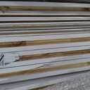 S&Z TOPHAND 42in x 84in MDF Barn Door with 8FT Sliding Door Hardware Kit, Solid Barn Door Slab Covered with Water-Proof PVC Surface (White)