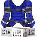 Zeerun Weighted Vest for Women & Men with Reflective Stripe and Adjustable Buckle, Comfortable & Durable Rucking Vest for Walking, Running & Strength Training