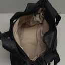 Wandering Nature Tote Bag for Women, Laptop Work Bag with 2 Cup Holders, Leather Purses and Handbags for Teacher Nurse Travel (Black)