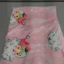 Christmas Santa Claus Throw Blankets, Xmas Tree Soft Anti Pilling Flannel Blanket, Winter Snowflake Decorative Lightweight Pink Blanket, 30x40 Inches Sofa Fleece Blanket