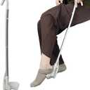 Footwear Aid, Sock Aid Device for Seniors, Sock Helper Tool, Pulling Assist Device for Elderly, Pregnant, Diabetics, No Bending Required