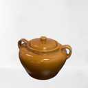 Fox Run 0350 Stoneware Bean Pot, 9.75", Brown, 3.5 Quarts
