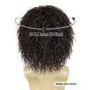 GNIMEGIL Dark Brown Curly Wigs for Men 12inch Short Wig with Bangs Big Volume Male Wigs in Synthetic Hair Fluffy Wave 70s 80s Punk Cosplay Costume Party