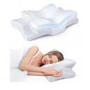 Ultra Pain Relief Cooling Pillow for Neck Support, Adjustable Cervical Pillow Cozy Sleeping, Odorless Ergonomic Contour Memory Foam Pillows, Orthopedic Bed Pillow for Side Back Stomach Sleeper