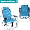 Beach Chair, Heightened Folding Portable Camping Chair