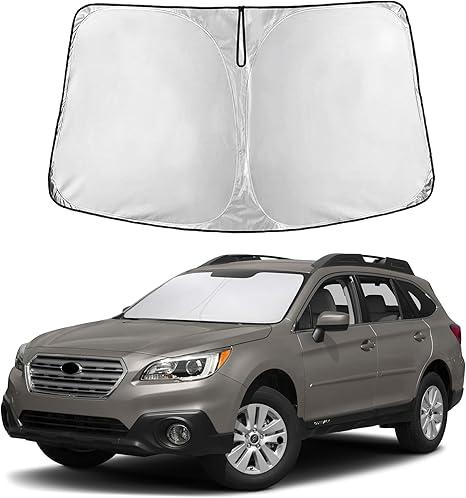 EcoNour Windshield Sunshade Compatible for Subaru Outback 2010-2012 2013 2014, Sun Visor for Front Windshield & Window Sun Shade Cover, UV Heat Blocker & Protector, Car Accessories