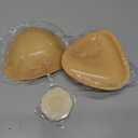 Double-Sided Sticky Bra Push-Up, Invisible Bra Pad Inserts for Large Breasts, Adhesive Bra for Bikini Swimsuit (Beige, Large) 
