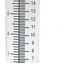 7" Plastic Rain Gauge Replacement Tube, 8.25 x 2.25 x 1.75 inches Cold Resistance Crack Resistance for Outdoor Yard Garden Home